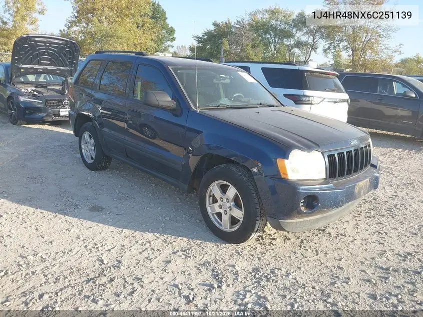 JEEP GRAND CHEROKEE 2006, VIN 1J4HR48NX6C251139