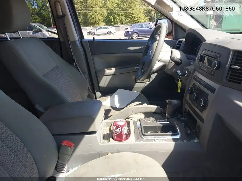 2007 JEEP GRAND CHEROKEE VIN 1J8GS48K87C601860 — фото 5