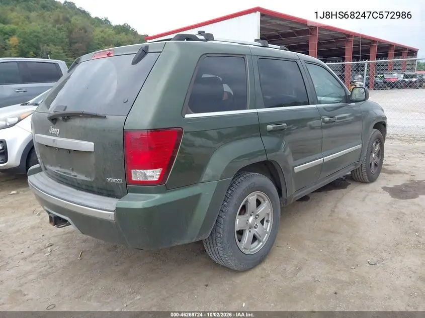 2007 JEEP GRAND CHEROKEE VIN 1J8HS68247C572986 — фото 4