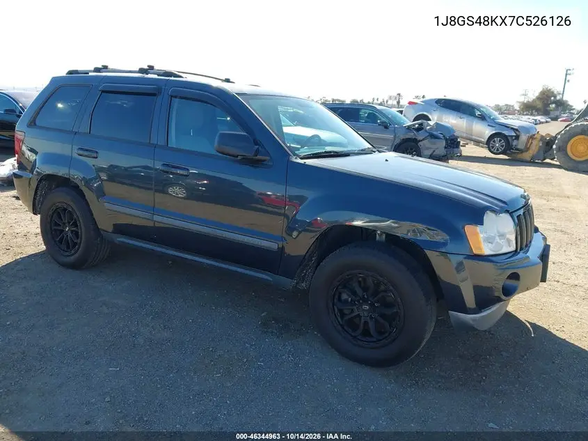 JEEP GRAND CHEROKEE 2007, VIN 1J8GS48KX7C526126
