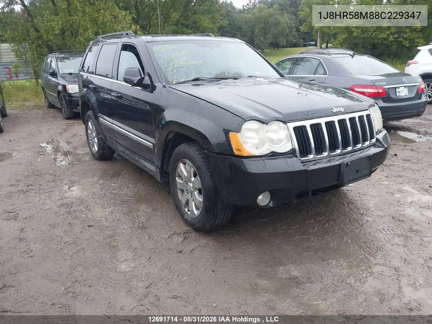 JEEP GRAND CHEROKEE 2008, VIN 1J8HR58M88C229347