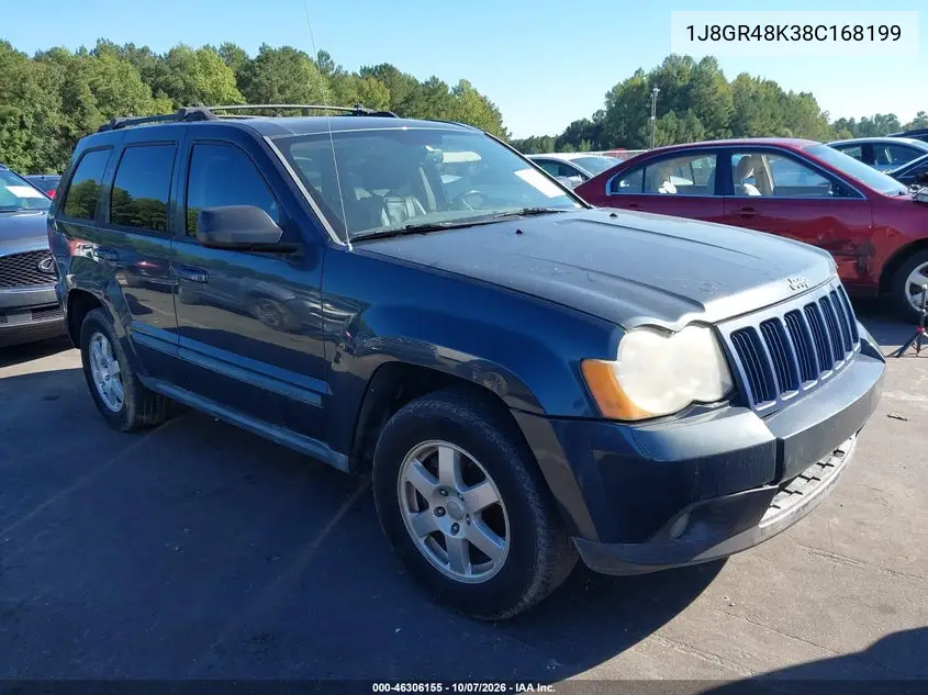 JEEP GRAND CHEROKEE 2008, VIN 1J8GR48K38C168199