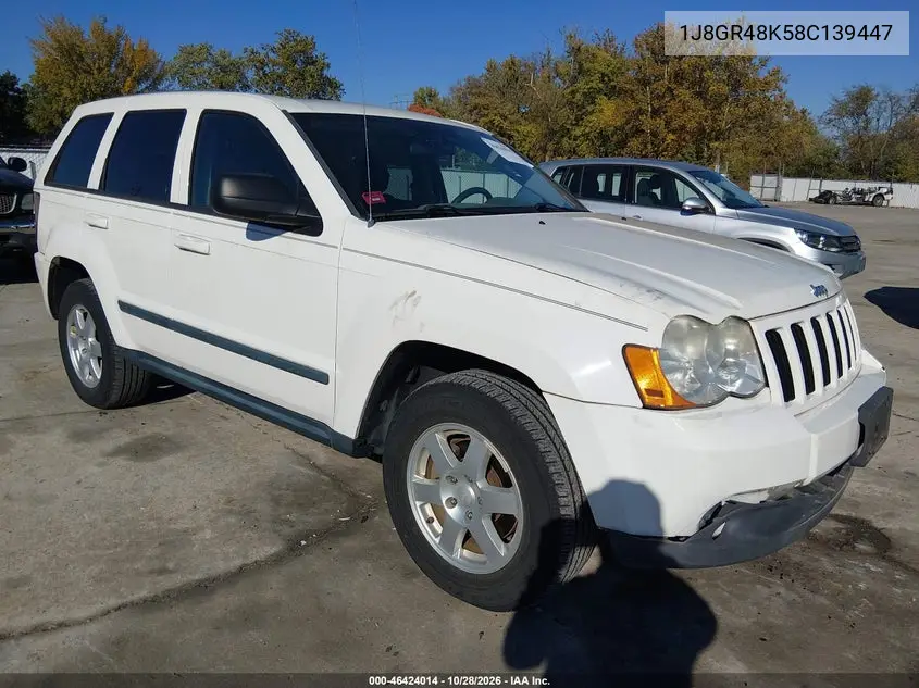 JEEP GRAND CHEROKEE 2008, VIN 1J8GR48K58C139447