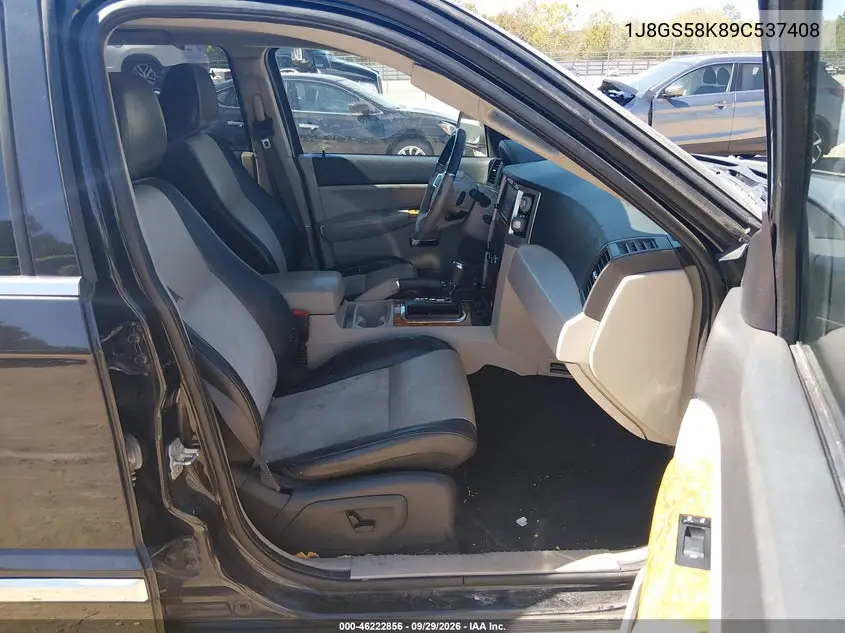 2009 JEEP GRAND CHEROKEE VIN 1J8GS58K89C537408 — фото 5