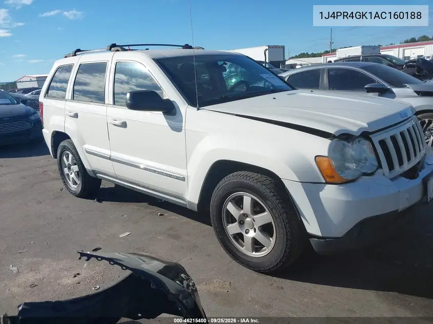 JEEP GRAND CHEROKEE 2010, VIN 1J4PR4GK1AC160188