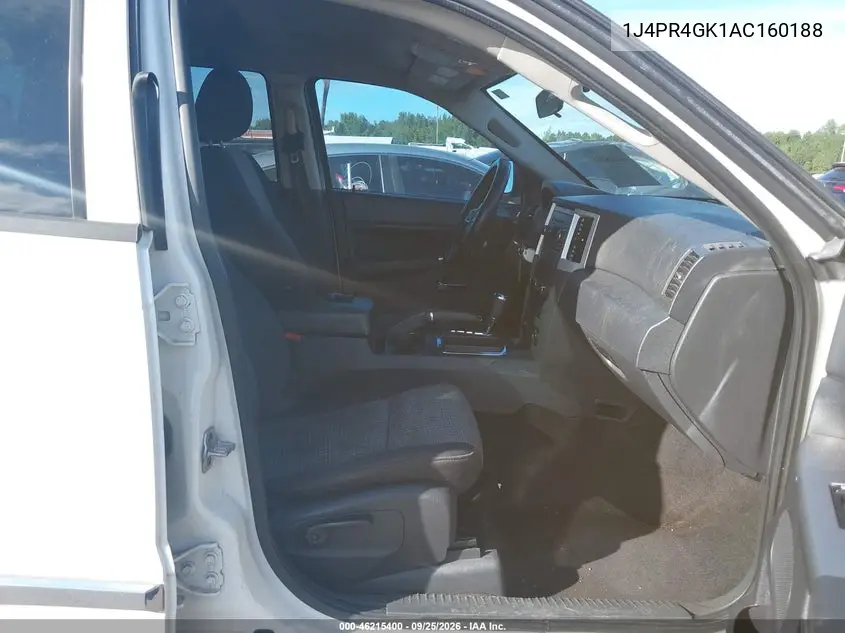 2010 JEEP GRAND CHEROKEE VIN 1J4PR4GK1AC160188 — фото 5