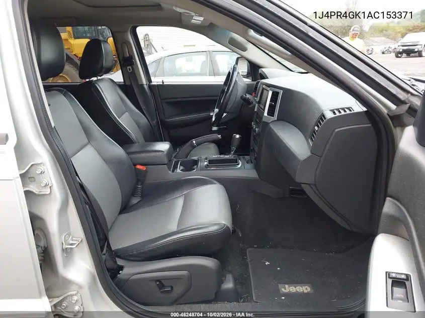 2010 JEEP GRAND CHEROKEE VIN 1J4PR4GK1AC153371 — фото 5