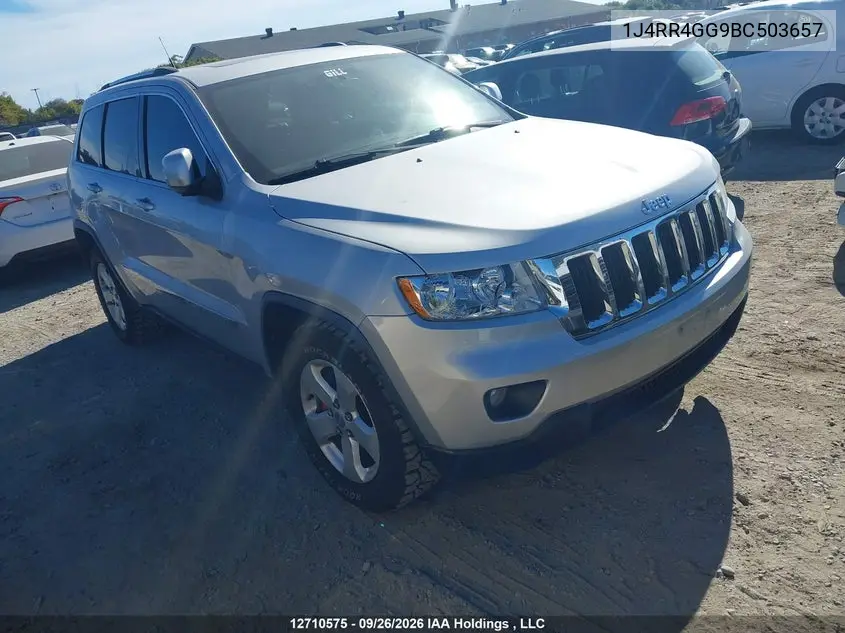 JEEP GRAND CHEROKEE 2011, VIN 1J4RR4GG9BC503657