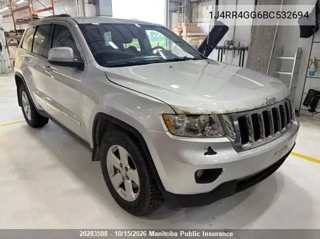 JEEP GRAND CHEROKEE 2011, VIN 1J4RR4GG6BC532694
