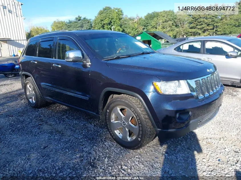 JEEP GRAND CHEROKEE 2011, VIN 1J4RR6GG4BC694772