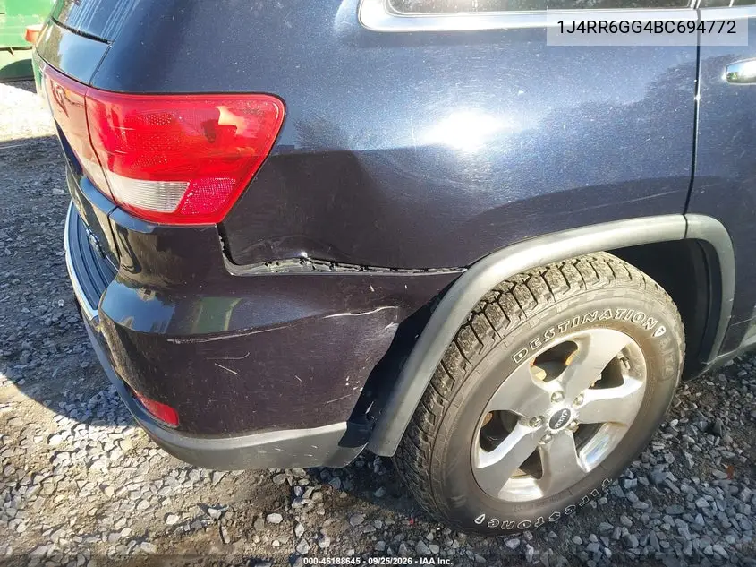 2011 JEEP GRAND CHEROKEE VIN 1J4RR6GG4BC694772 — фото 12