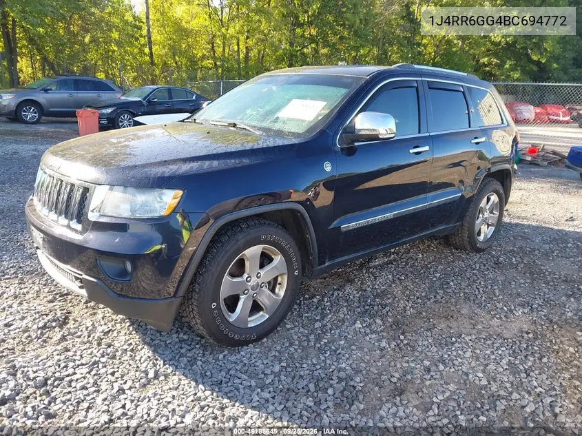 2011 JEEP GRAND CHEROKEE VIN 1J4RR6GG4BC694772 — фото 2