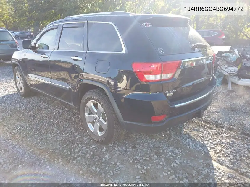 2011 JEEP GRAND CHEROKEE VIN 1J4RR6GG4BC694772 — фото 3