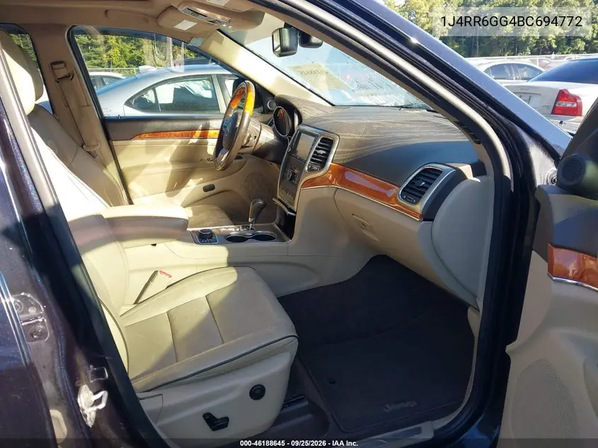 2011 JEEP GRAND CHEROKEE VIN 1J4RR6GG4BC694772 — фото 5