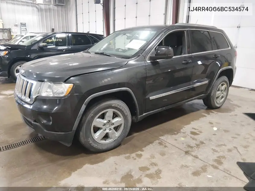 2011 JEEP GRAND CHEROKEE VIN 1J4RR4GG6BC534574 — фото 2