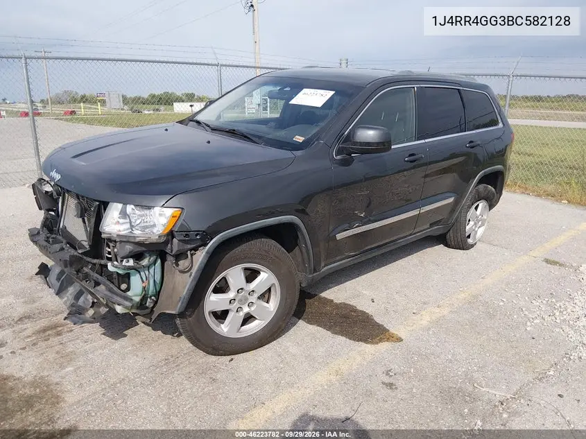 2011 JEEP GRAND CHEROKEE VIN 1J4RR4GG3BC582128 — фото 2