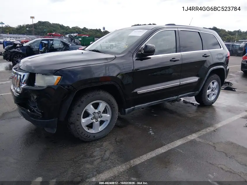 2011 JEEP GRAND CHEROKEE VIN 1J4RR4GG6BC523784 — фото 2