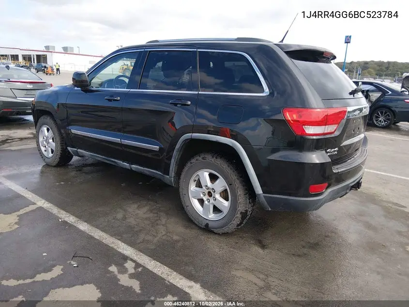 2011 JEEP GRAND CHEROKEE VIN 1J4RR4GG6BC523784 — фото 3