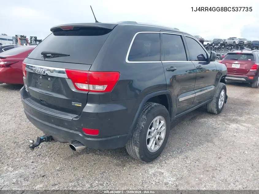 2011 JEEP GRAND CHEROKEE VIN 1J4RR4GG8BC537735 — фото 4