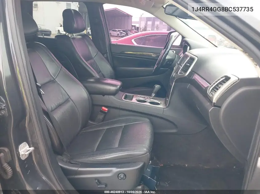 2011 JEEP GRAND CHEROKEE VIN 1J4RR4GG8BC537735 — фото 5