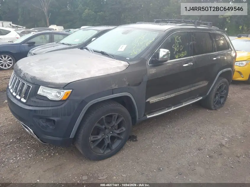 2011 JEEP GRAND CHEROKEE VIN 1J4RR5GT2BC649546 — фото 2