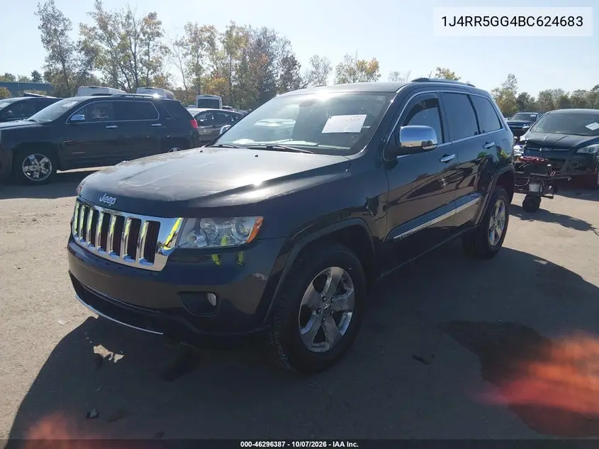 2011 JEEP GRAND CHEROKEE VIN 1J4RR5GG4BC624683 — фото 2