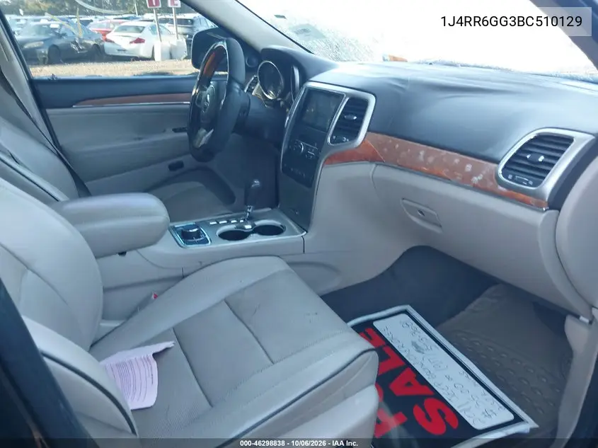 2011 JEEP GRAND CHEROKEE VIN 1J4RR6GG3BC510129 — фото 5