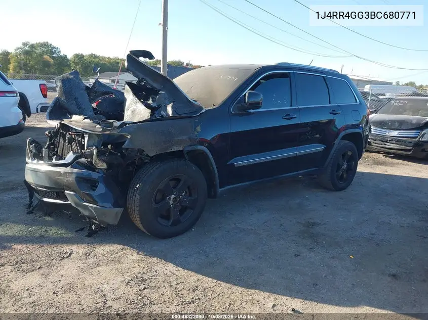 2011 JEEP GRAND CHEROKEE VIN 1J4RR4GG3BC680771 — фото 2