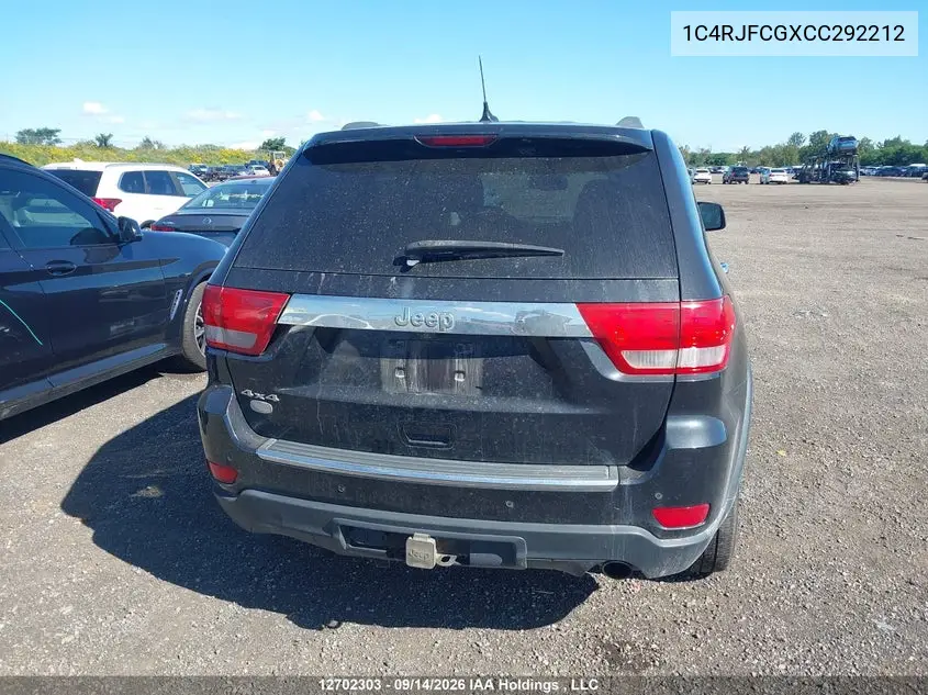 2012 JEEP GRAND CHEROKEE VIN 1C4RJFCGXCC292212 — фото 17