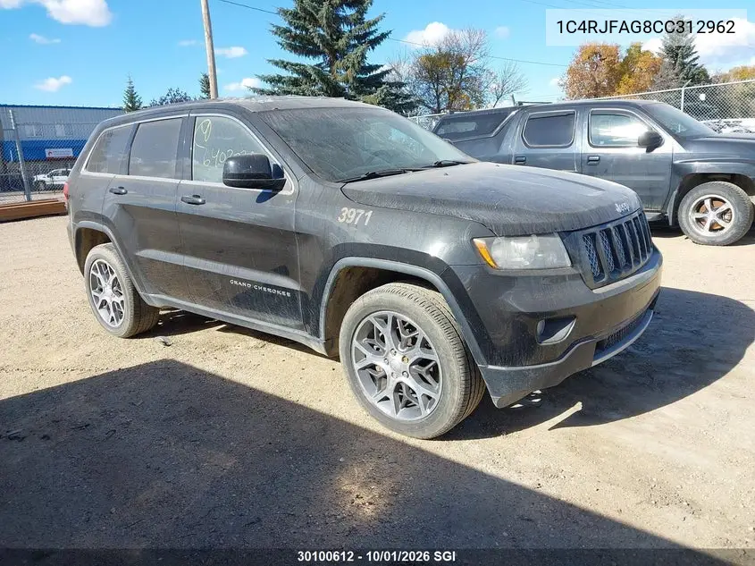 JEEP GRAND CHEROKEE 2012, VIN 1C4RJFAG8CC312962