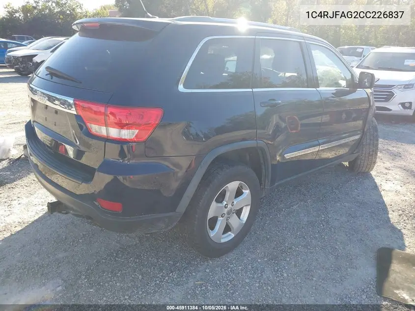 2012 JEEP GRAND CHEROKEE VIN 1C4RJFAG2CC226837 — фото 4