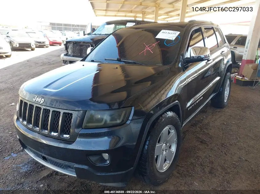2012 JEEP GRAND CHEROKEE VIN 1C4RJFCT6CC297033 — фото 2