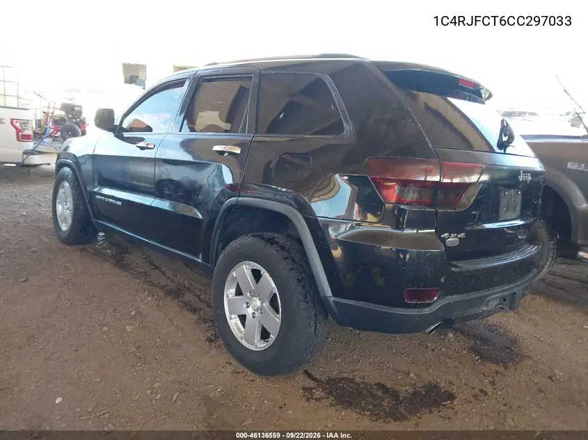 2012 JEEP GRAND CHEROKEE VIN 1C4RJFCT6CC297033 — фото 3