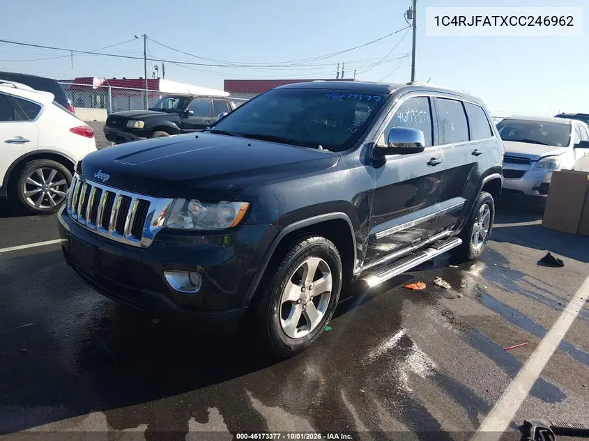 2012 JEEP GRAND CHEROKEE VIN 1C4RJFATXCC246962 — фото 2