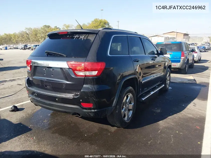 2012 JEEP GRAND CHEROKEE VIN 1C4RJFATXCC246962 — фото 4