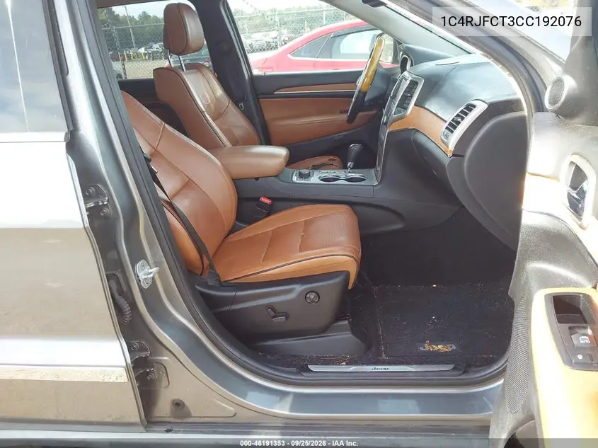 2012 JEEP GRAND CHEROKEE VIN 1C4RJFCT3CC192076 — фото 5