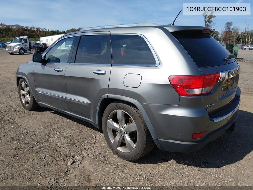 2012 JEEP GRAND CHEROKEE VIN 1C4RJFCT8CC101903 — фото 3