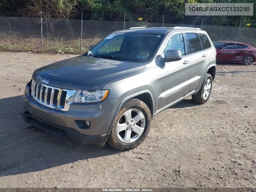 2012 JEEP GRAND CHEROKEE VIN 1C4RJFAGXCC133290 — фото 2