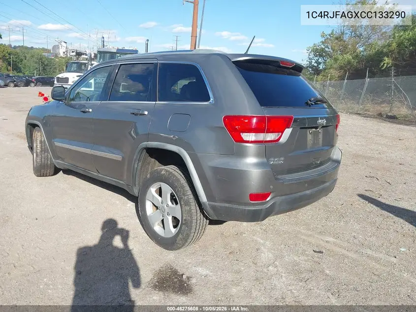 2012 JEEP GRAND CHEROKEE VIN 1C4RJFAGXCC133290 — фото 3