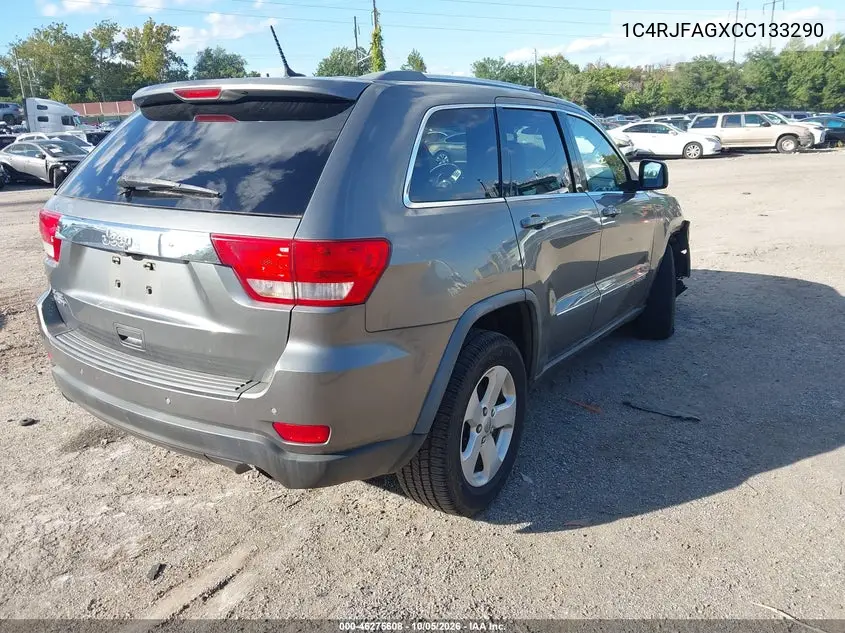 2012 JEEP GRAND CHEROKEE VIN 1C4RJFAGXCC133290 — фото 4