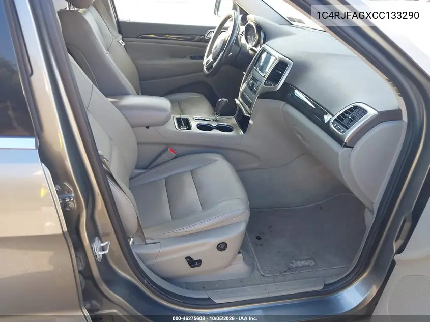 2012 JEEP GRAND CHEROKEE VIN 1C4RJFAGXCC133290 — фото 5