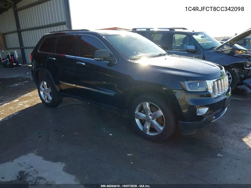JEEP GRAND CHEROKEE 2012, VIN 1C4RJFCT8CC342098