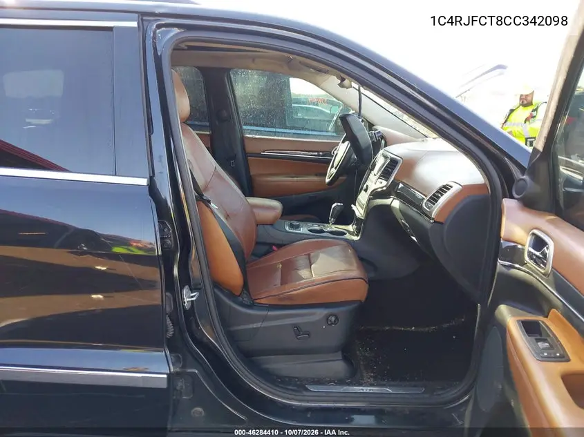 2012 JEEP GRAND CHEROKEE VIN 1C4RJFCT8CC342098 — фото 5