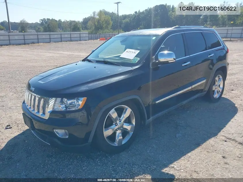 2012 JEEP GRAND CHEROKEE VIN 1C4RJFCT9CC160622 — фото 2