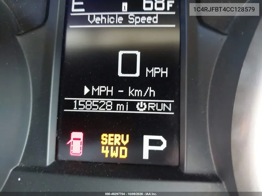 2012 JEEP GRAND CHEROKEE VIN 1C4RJFBT4CC128579 — фото 16