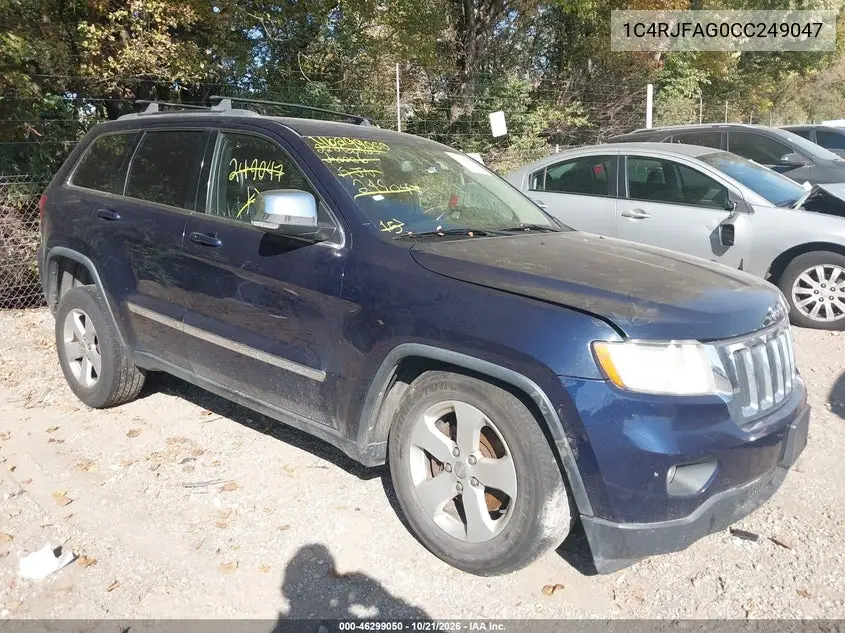 JEEP GRAND CHEROKEE 2012, VIN 1C4RJFAG0CC249047