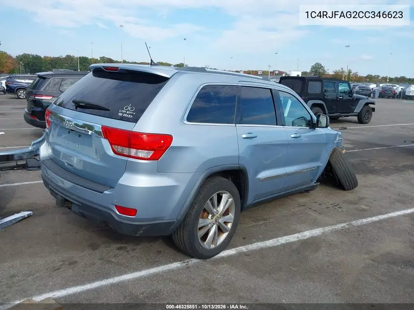 2012 JEEP GRAND CHEROKEE VIN 1C4RJFAG2CC346623 — фото 4