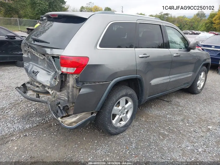 2012 JEEP GRAND CHEROKEE VIN 1C4RJFAG9CC250102 — фото 4