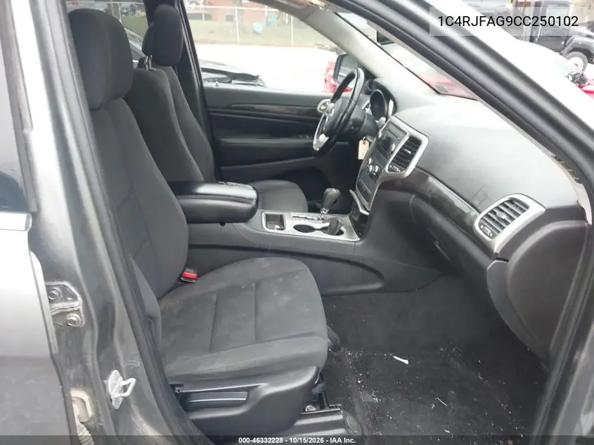 2012 JEEP GRAND CHEROKEE VIN 1C4RJFAG9CC250102 — фото 5