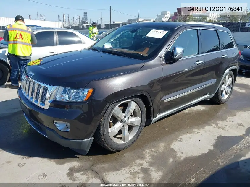2012 JEEP GRAND CHEROKEE VIN 1C4RJFCT2CC176841 — фото 2
